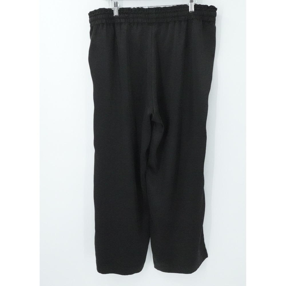 Melissa Nepton Miles‎ Pants Womens XL Black Pull On Wide Leg Lounge Resortwear